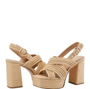 Marc Fisher 9.5 Caddy Espadrille Platform Sandals
